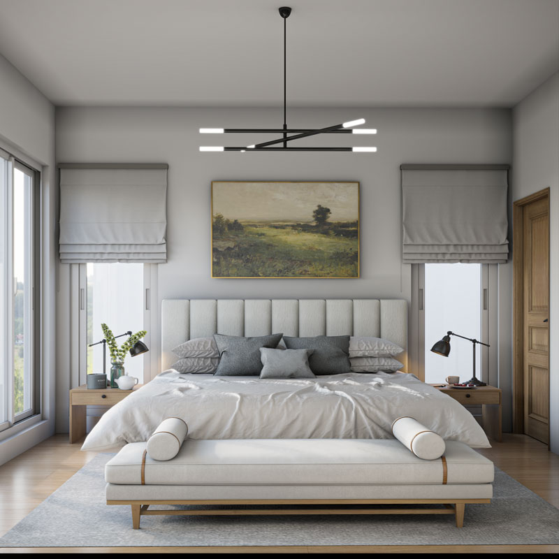 2 bed apartment bedroom