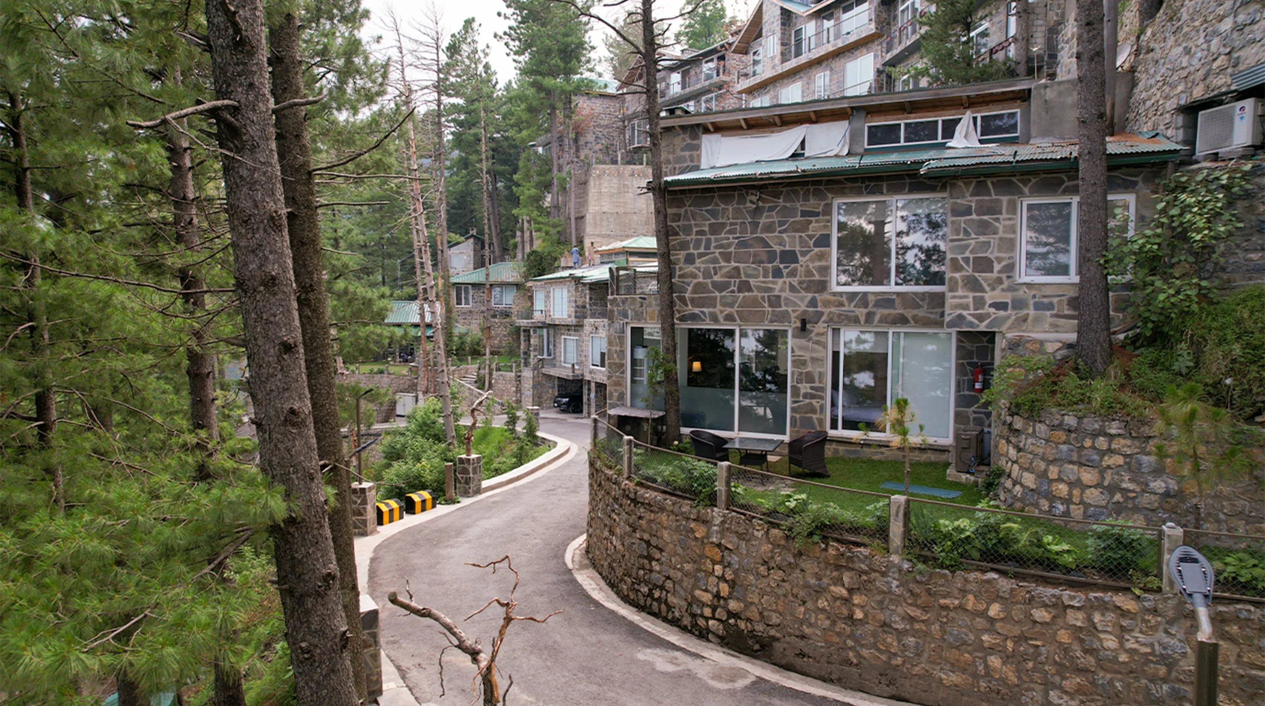 Premium real estate in Galiyat — completed villa with landscaped garden at Blue Pine Mountain Homes, Khaira Gali